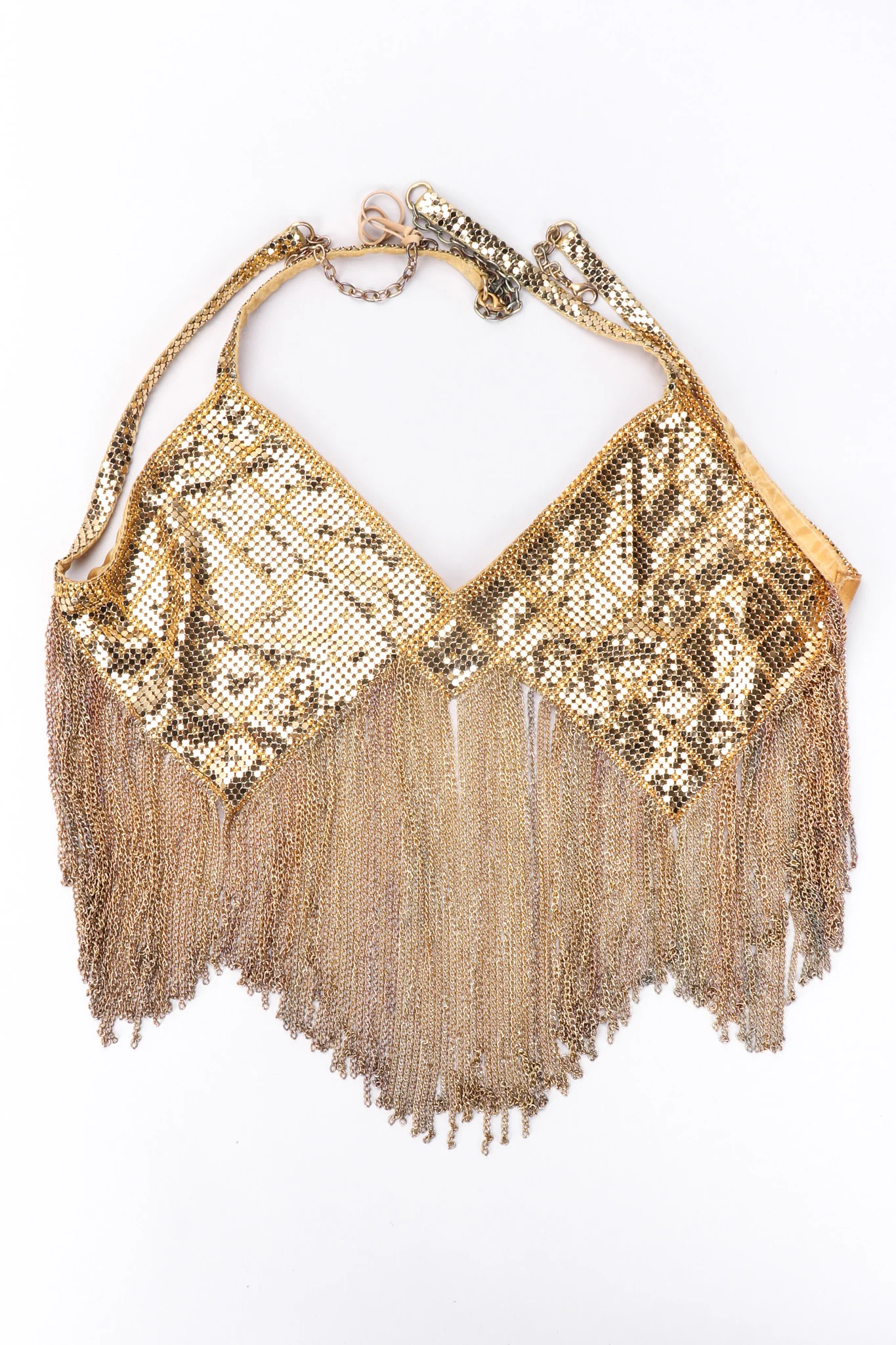 Gold Mesh Shimmy Top & Skirt Set - Image 10