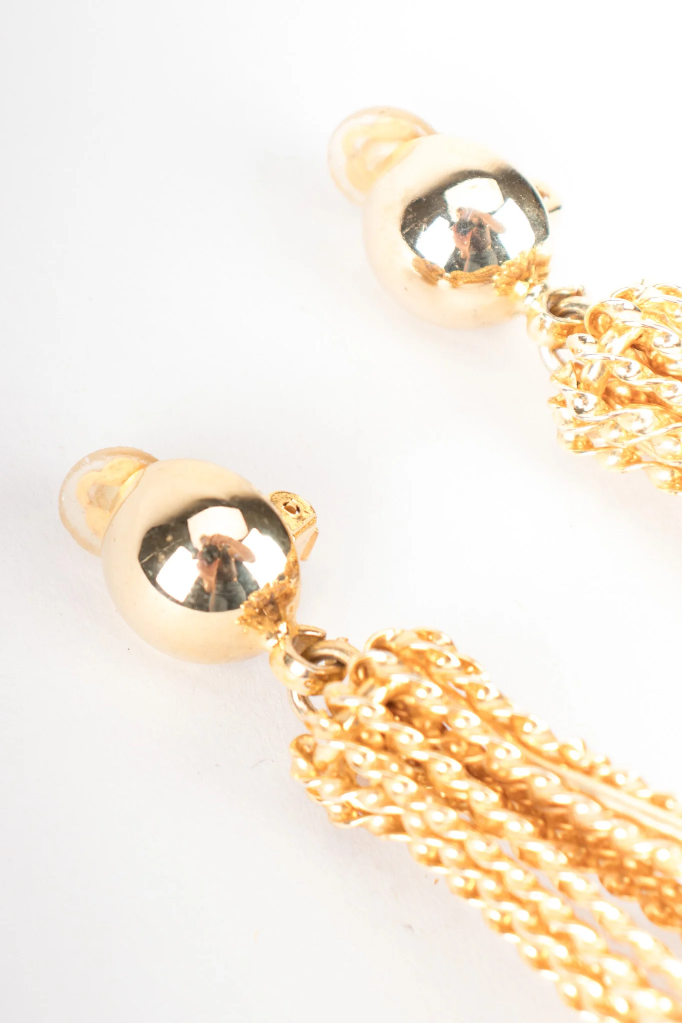 Gold Mesh Topiary Earrings - Image 5