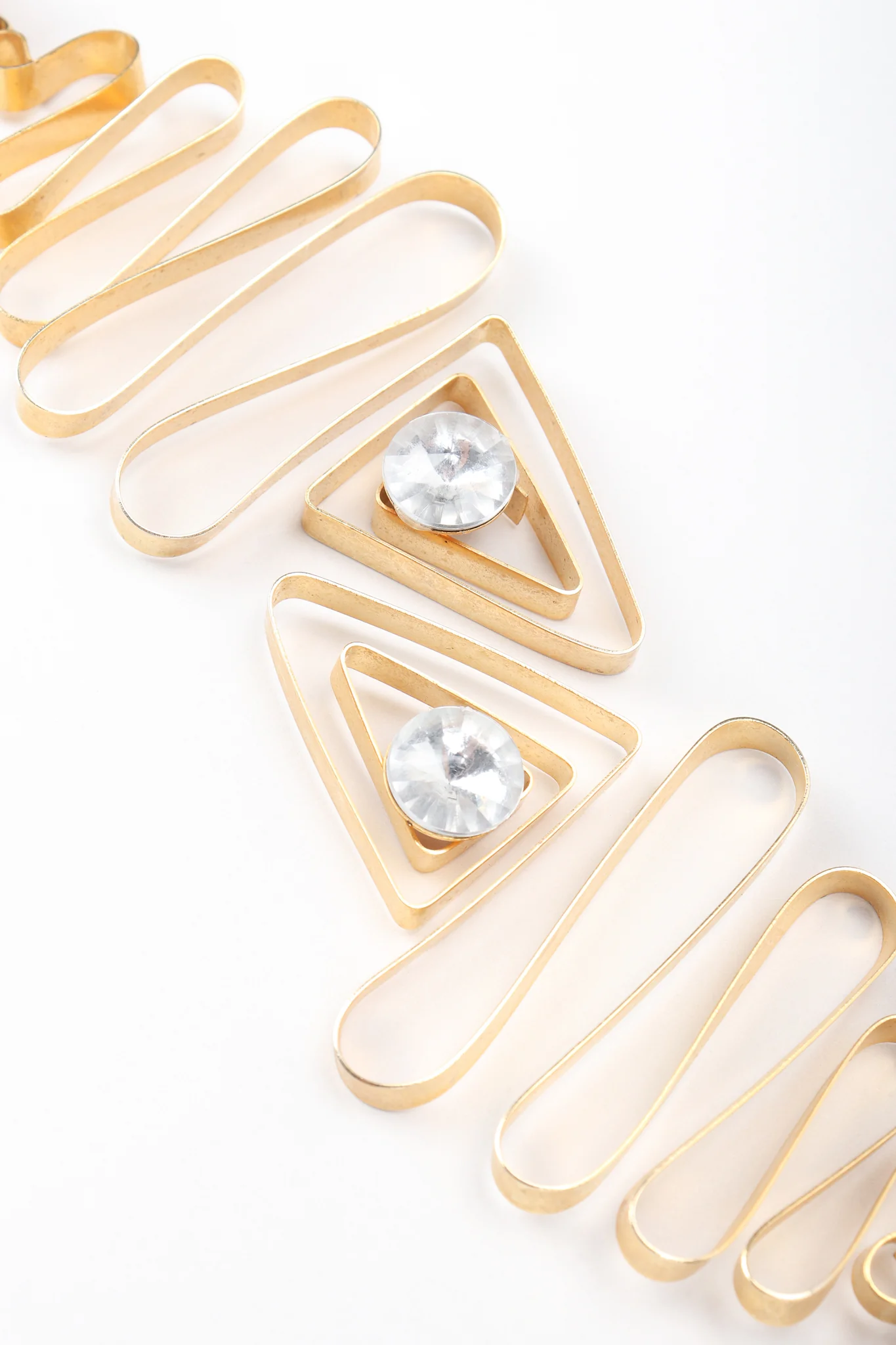 Gold Metal Ribbon Earrings - Image 6