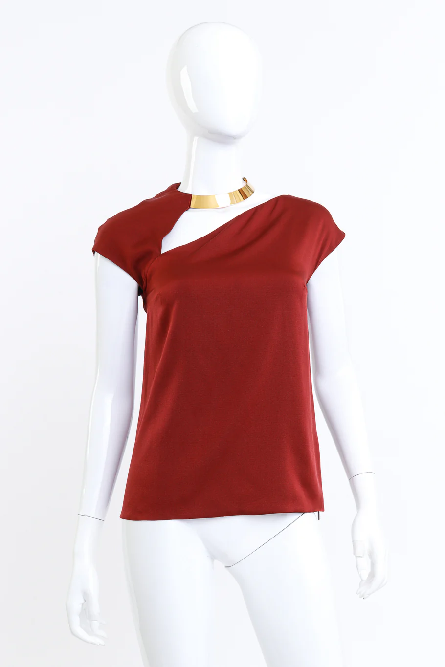 Gold Neck Collar Top