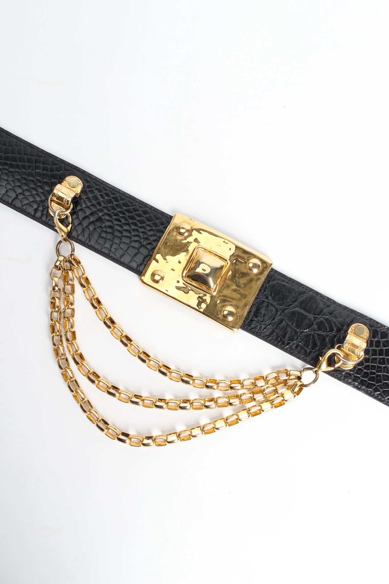 Gold Panel Chain Waist Belt - Image 5