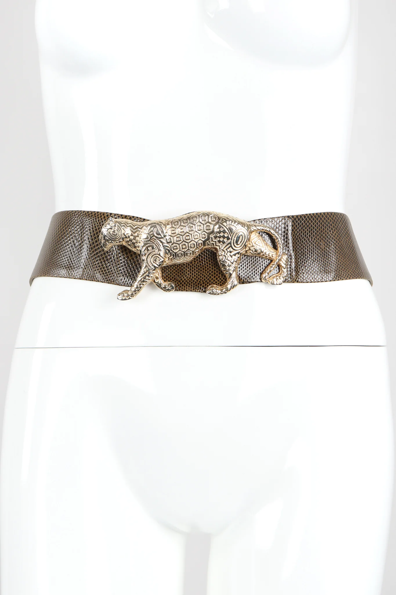 Gold Panther Buckle Belt - Image 2