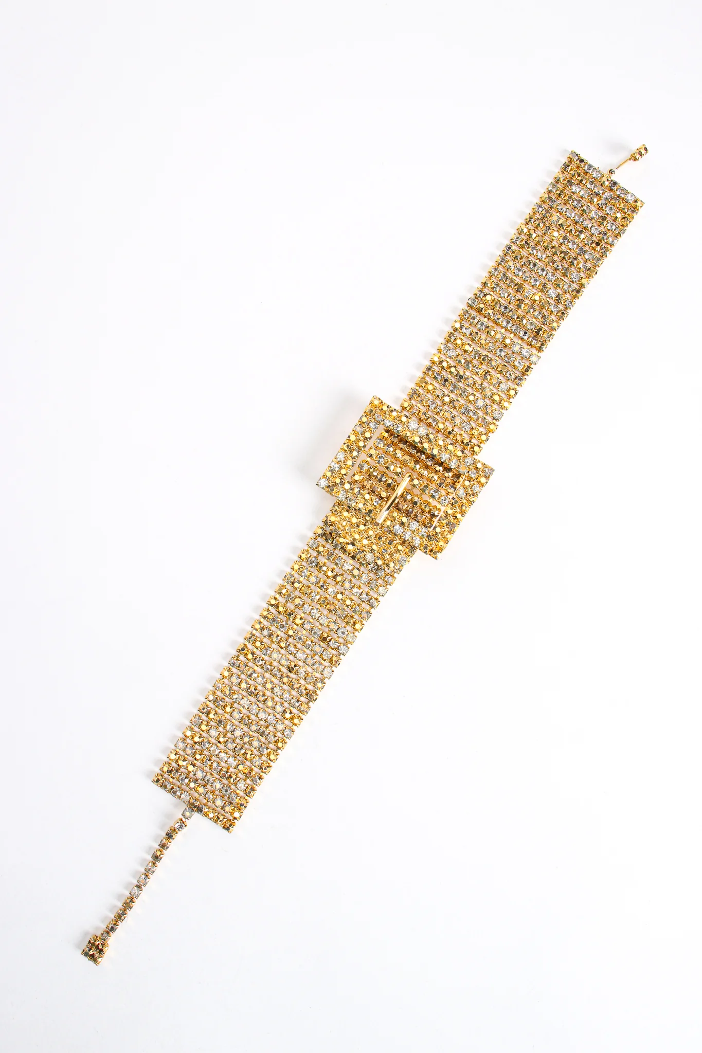 Gold Rhinestone Buckle Choker - Image 3