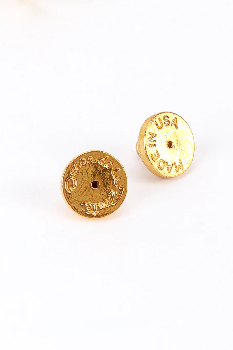 Gold Rhinestone Coil Hoop Earrings - Image 5