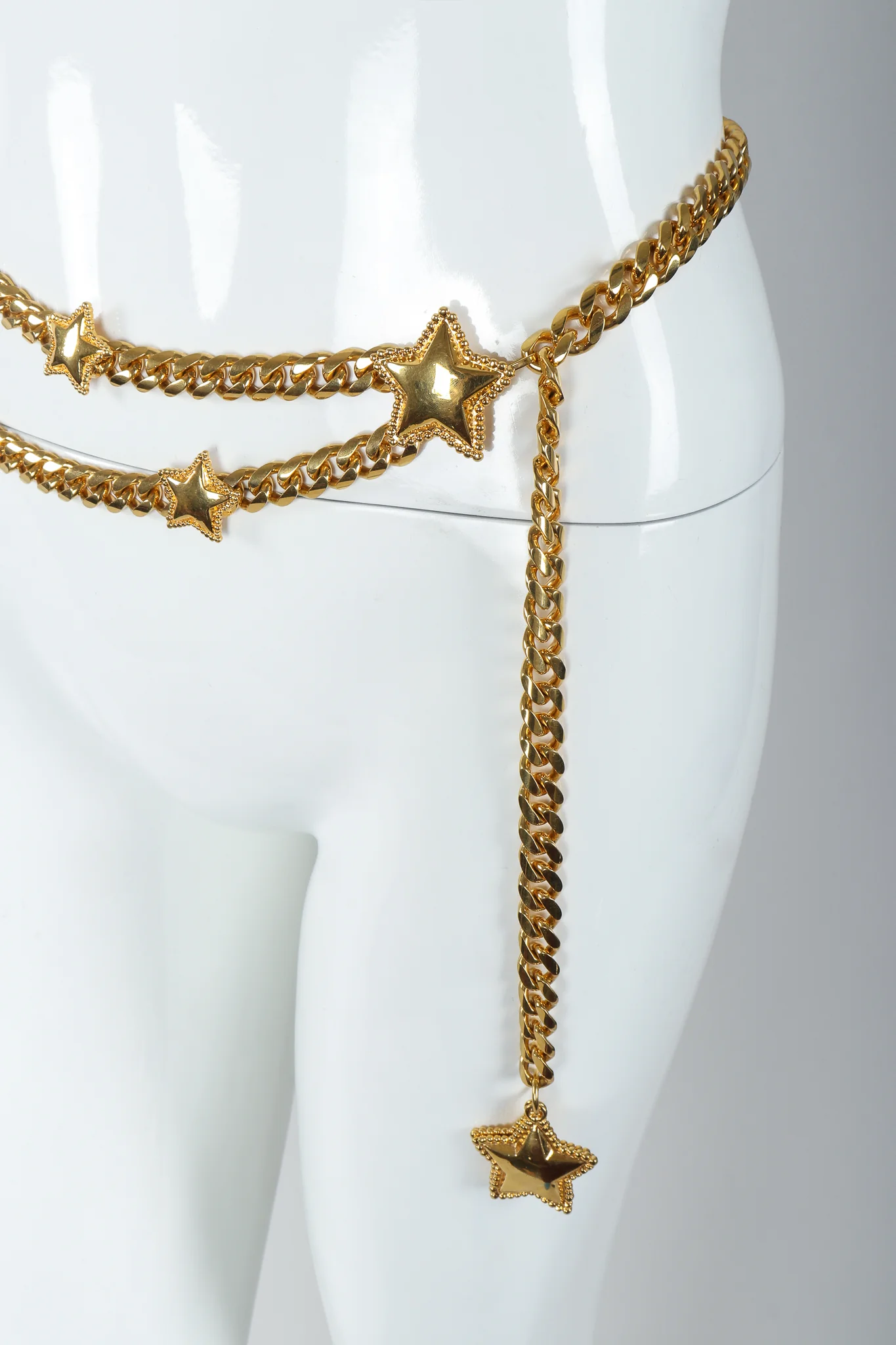 Gold Star Draped Chain Belt - Image 3
