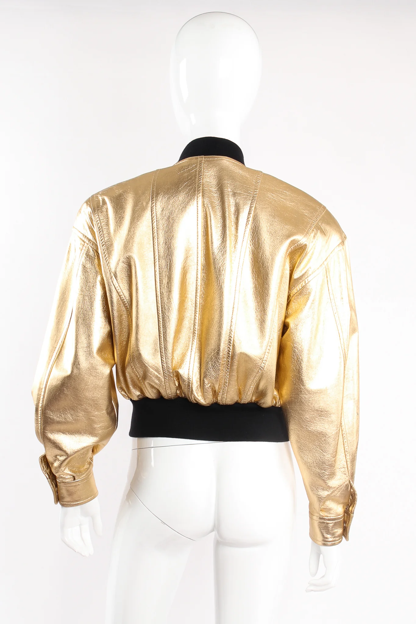Gold Star Leather Bomber Jacket II - Image 5