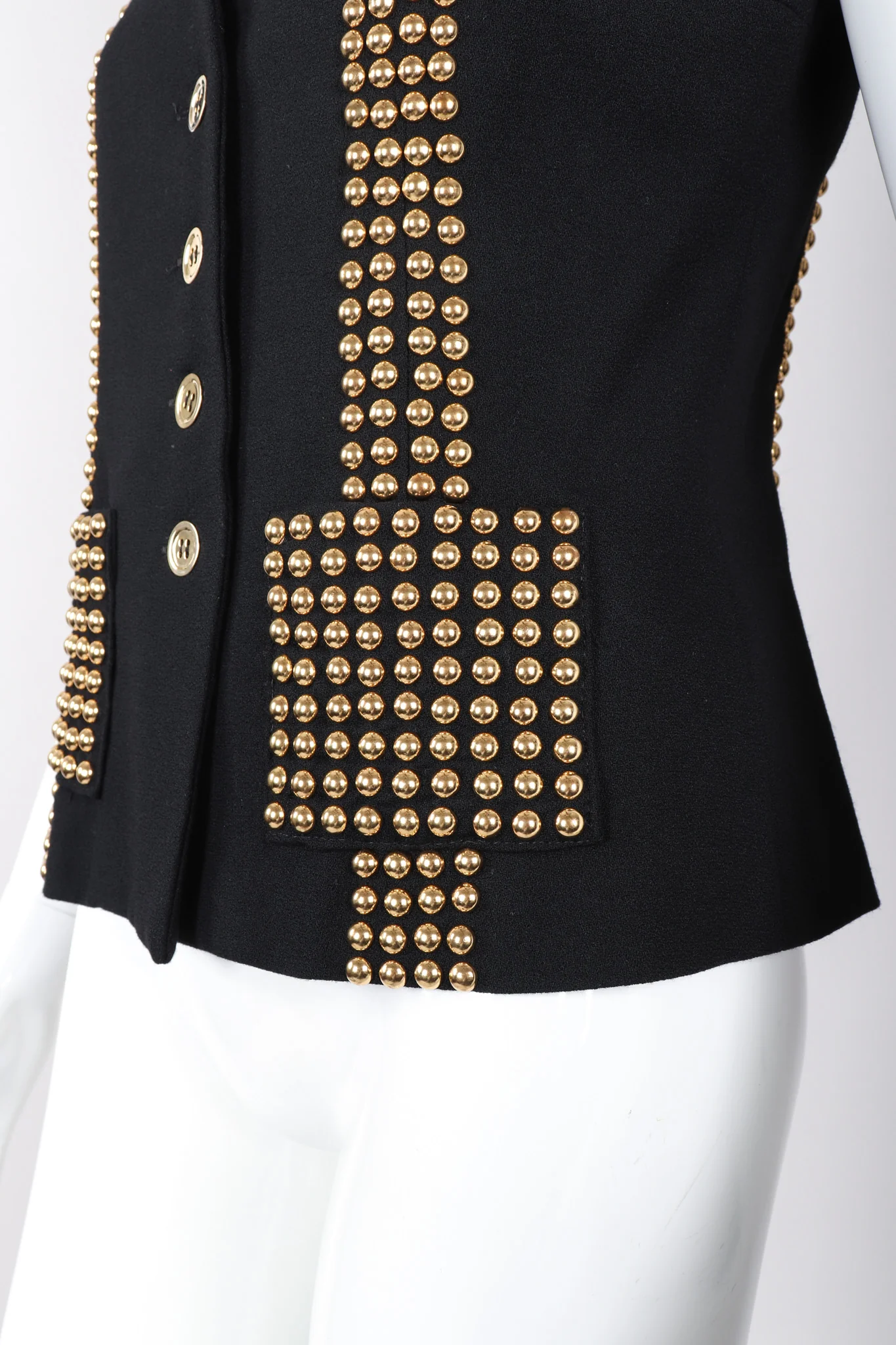 Gold Studded Vest - Image 10