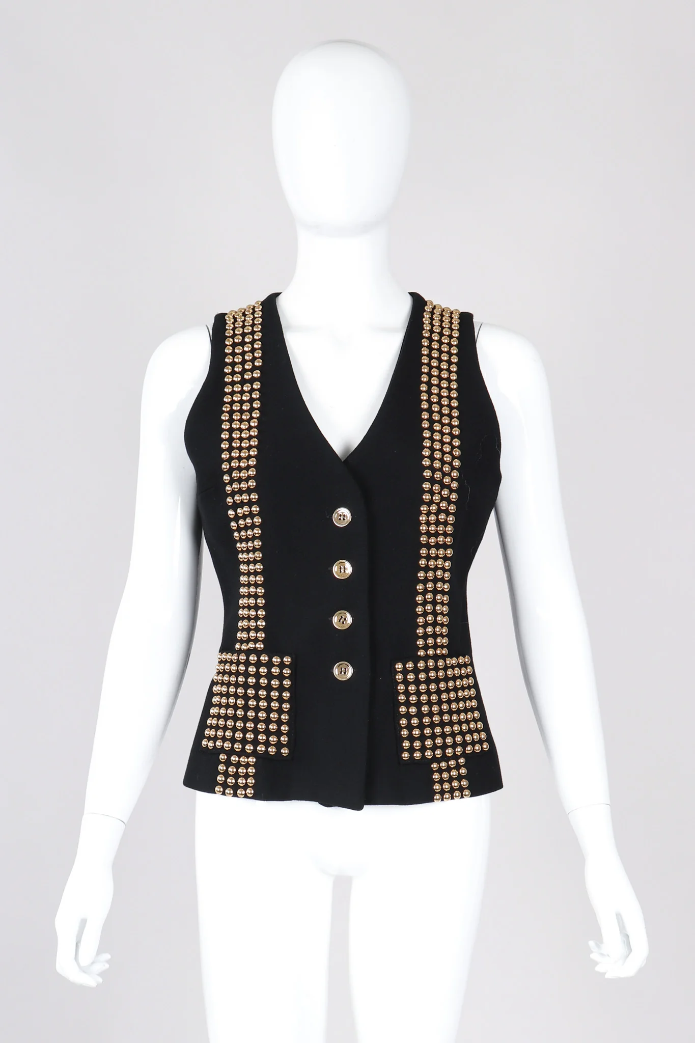 Gold Studded Vest - Image 2