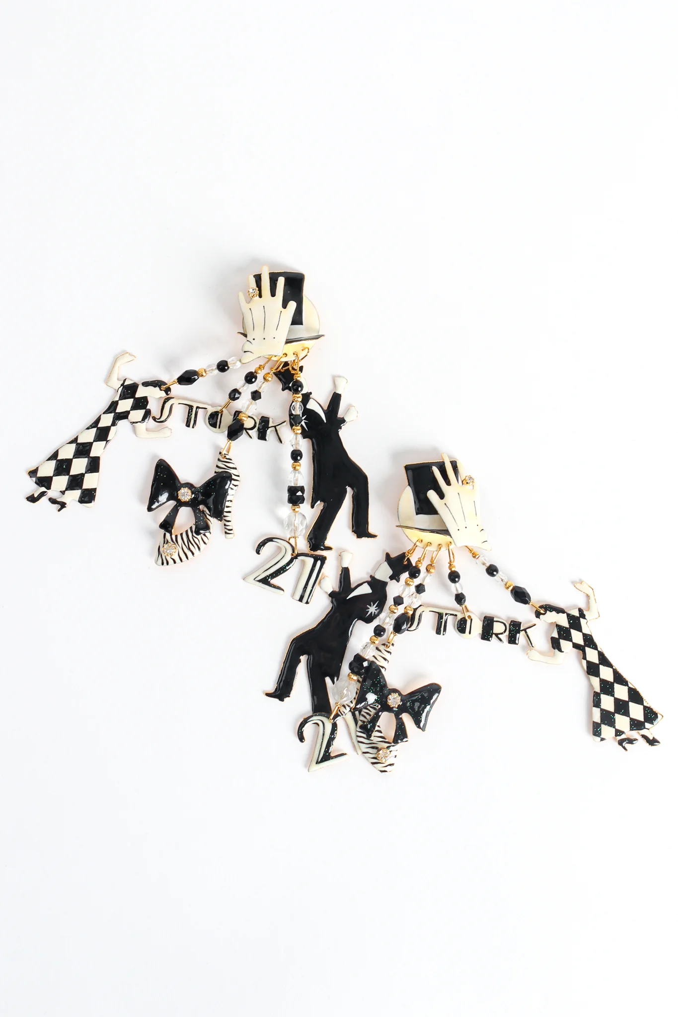 Art Deco Golden Age Nightclub Earrings - Image 2