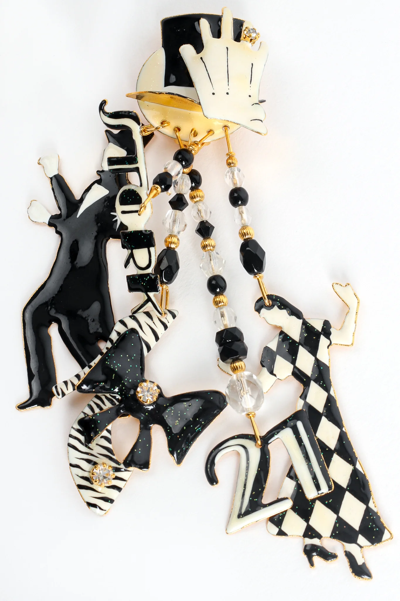 Art Deco Golden Age Nightclub Earrings - Image 5