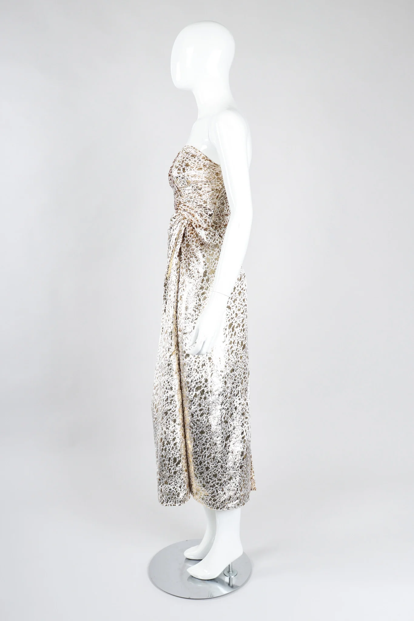 Golden Cheetah Strapless Sheath - Image 5