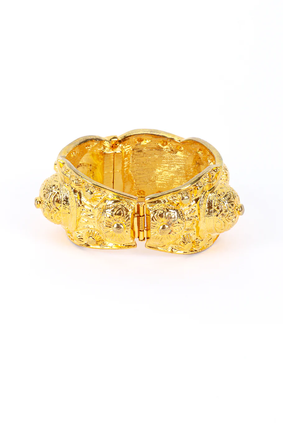 Golden Dome Buckle Bangle - Image 6