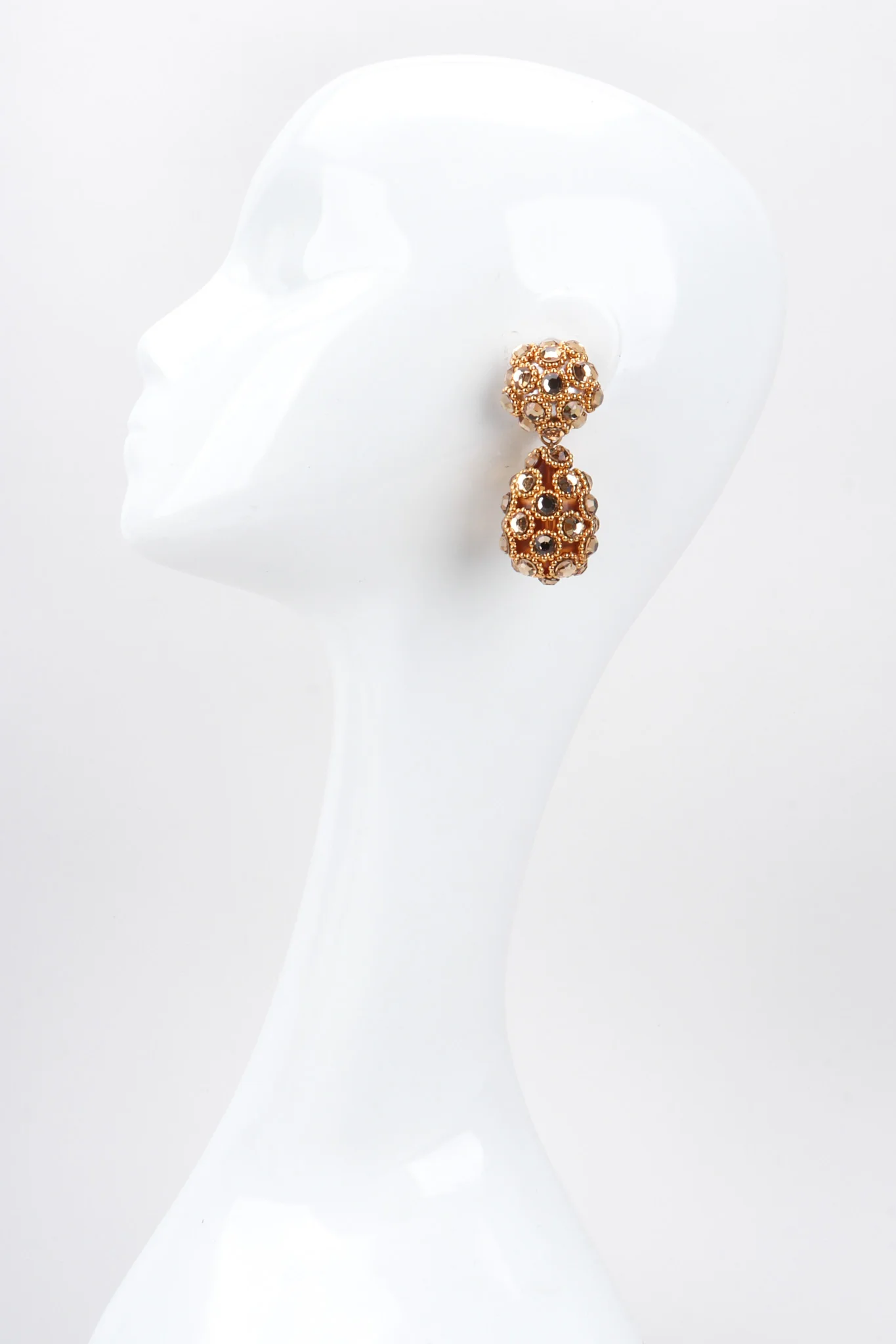 Golden Egg Drop Earrings - Image 2
