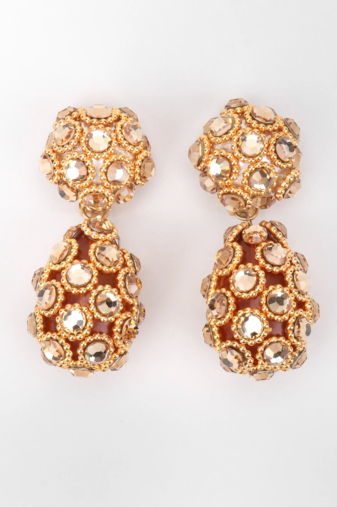 Golden Egg Drop Earrings - Image 4
