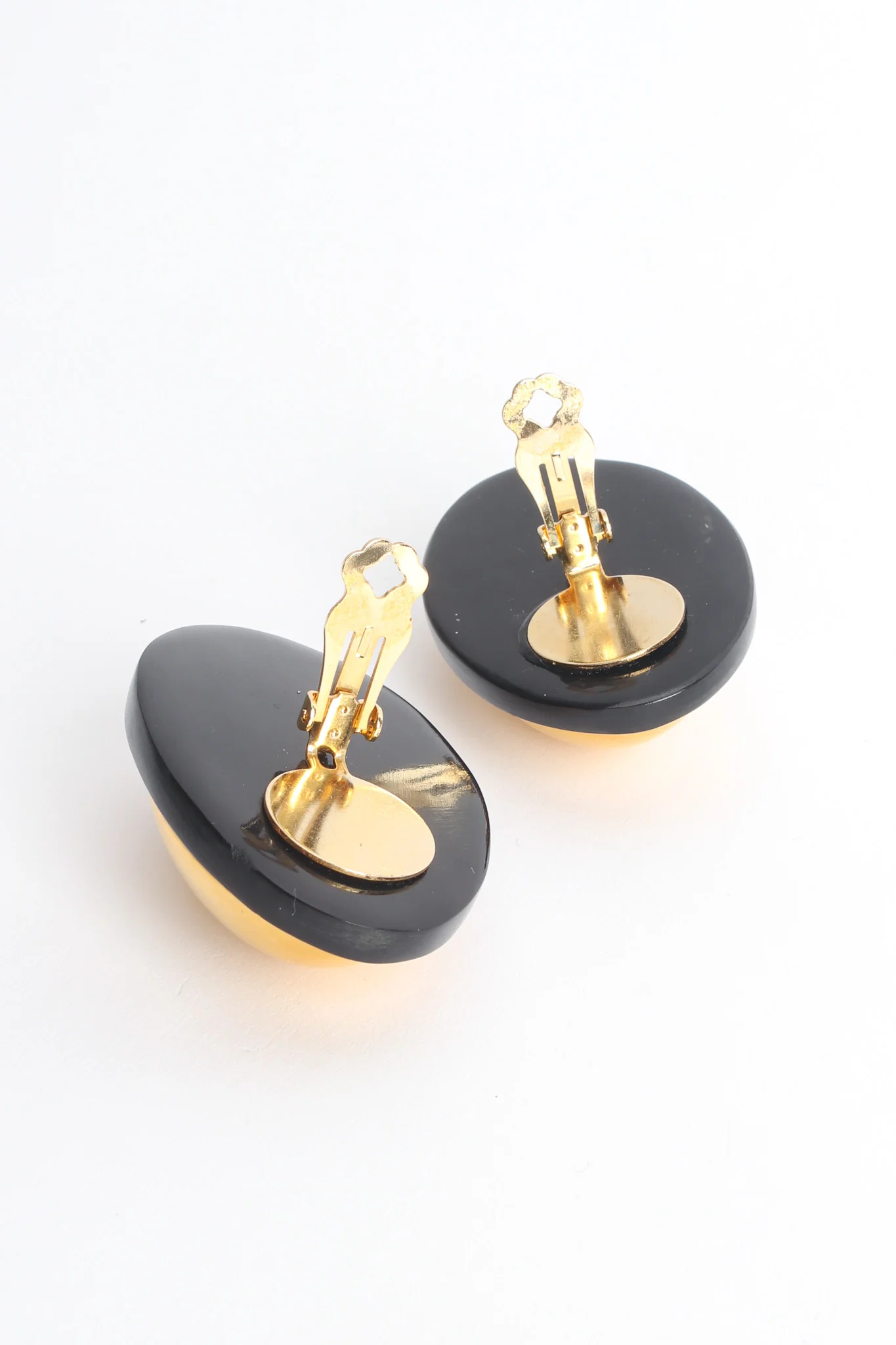 Golden Egg Oval Plate Earrings - Image 6