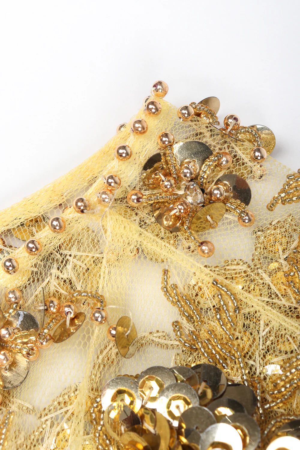 Golden Embellished Shift Dress - Image 11