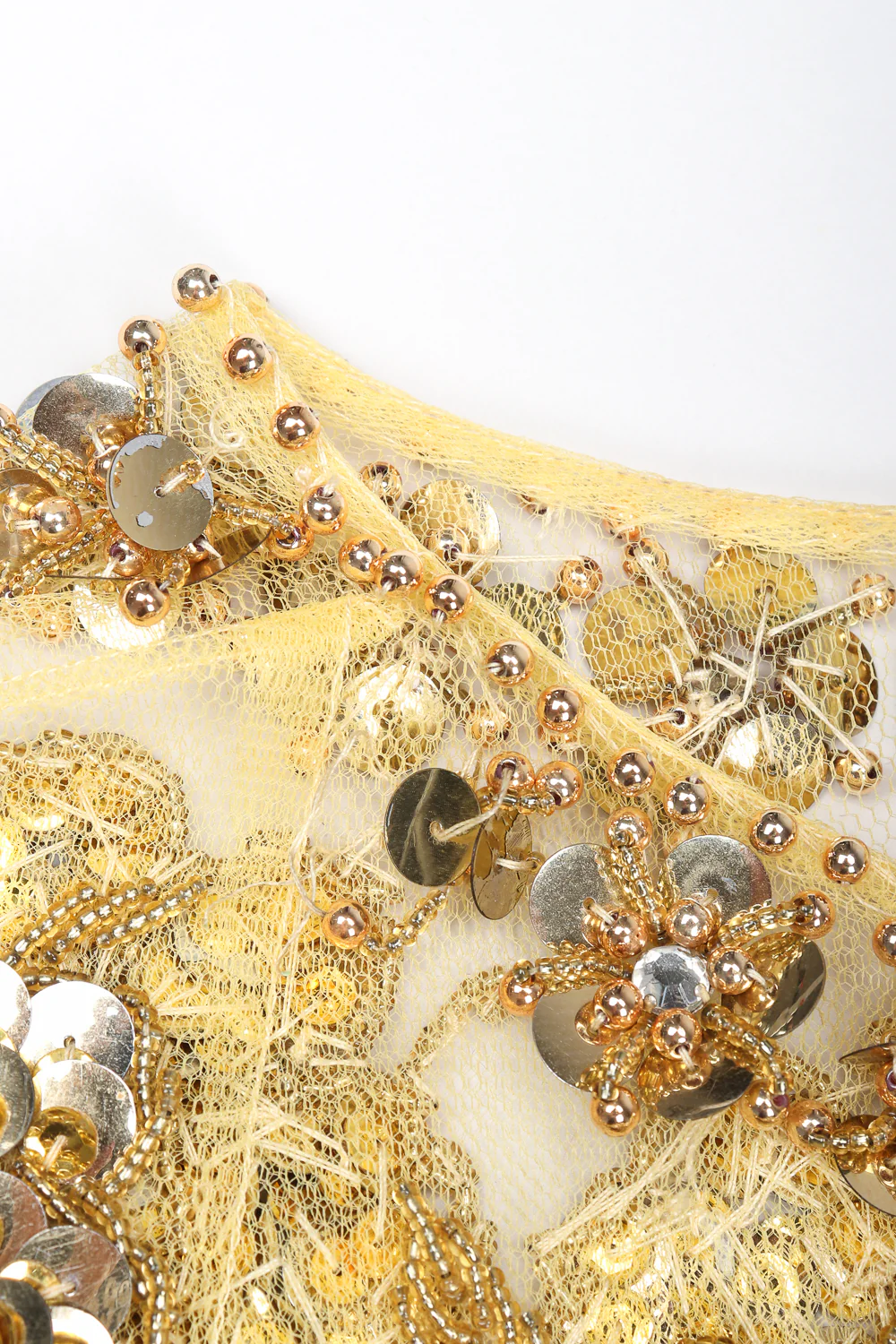 Golden Embellished Shift Dress - Image 12