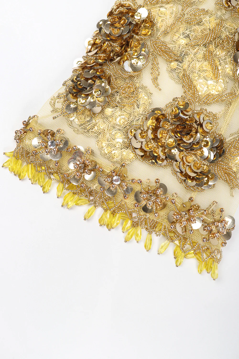 Golden Embellished Shift Dress - Image 7