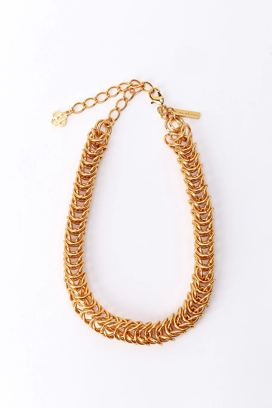 Golden Exoskeleton Collar Necklace