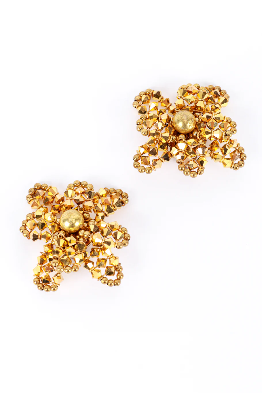 Golden Flower Earrings