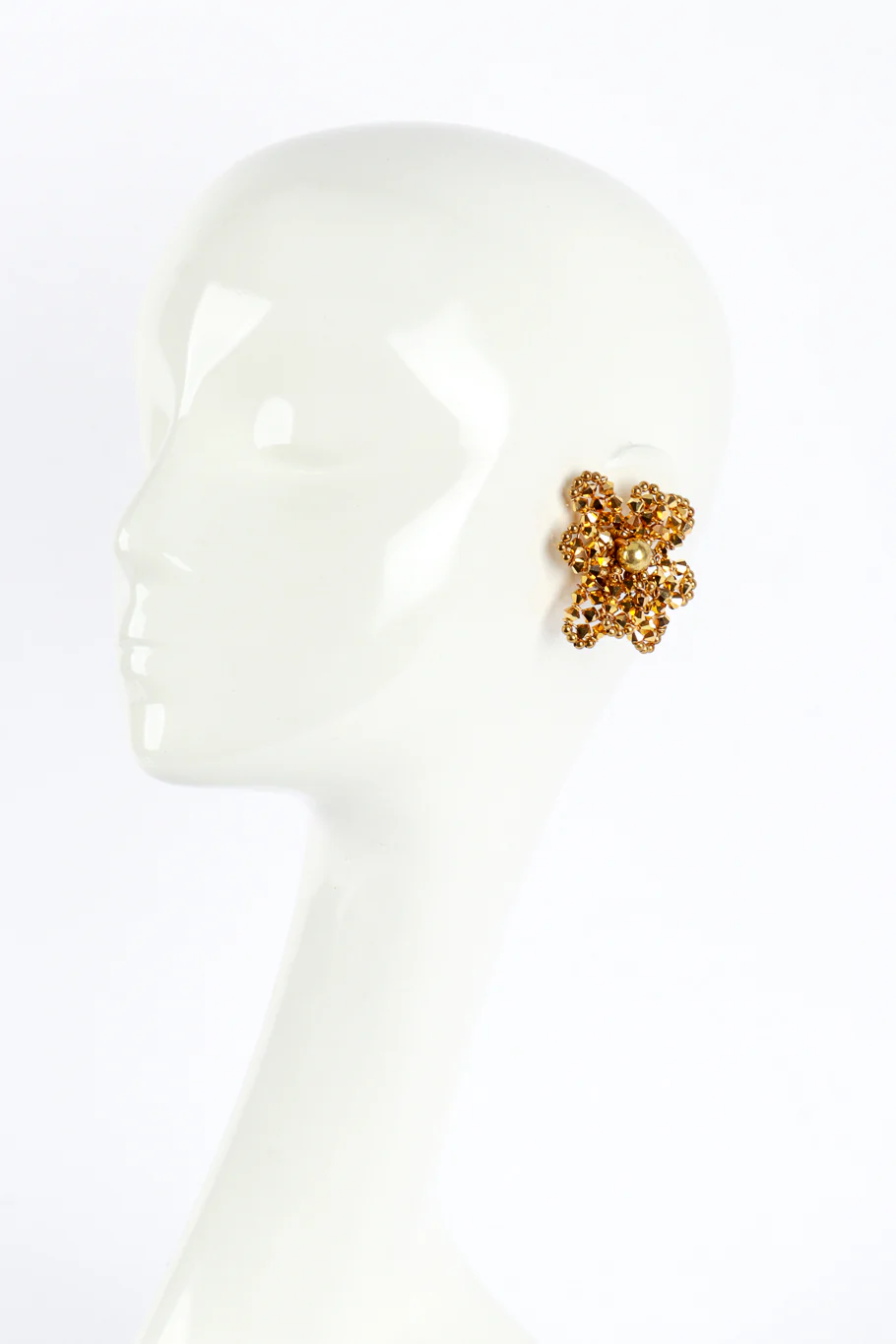 Golden Flower Earrings - Image 3