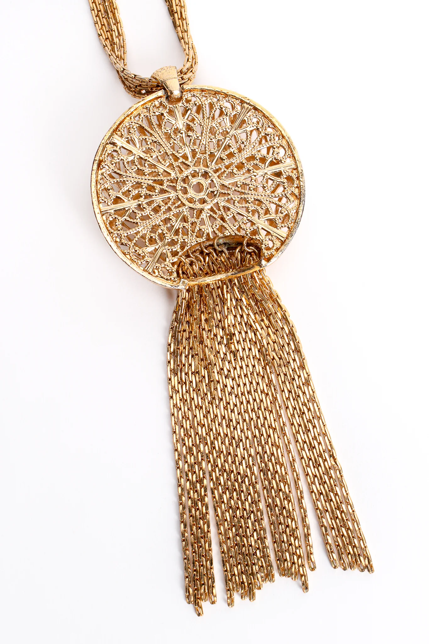 Golden Jellyfish Tassel Pendant - Image 12