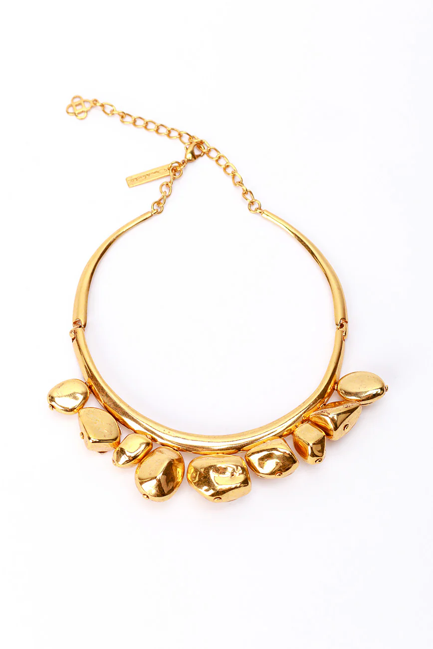 Golden Nuggets Collar Necklace
