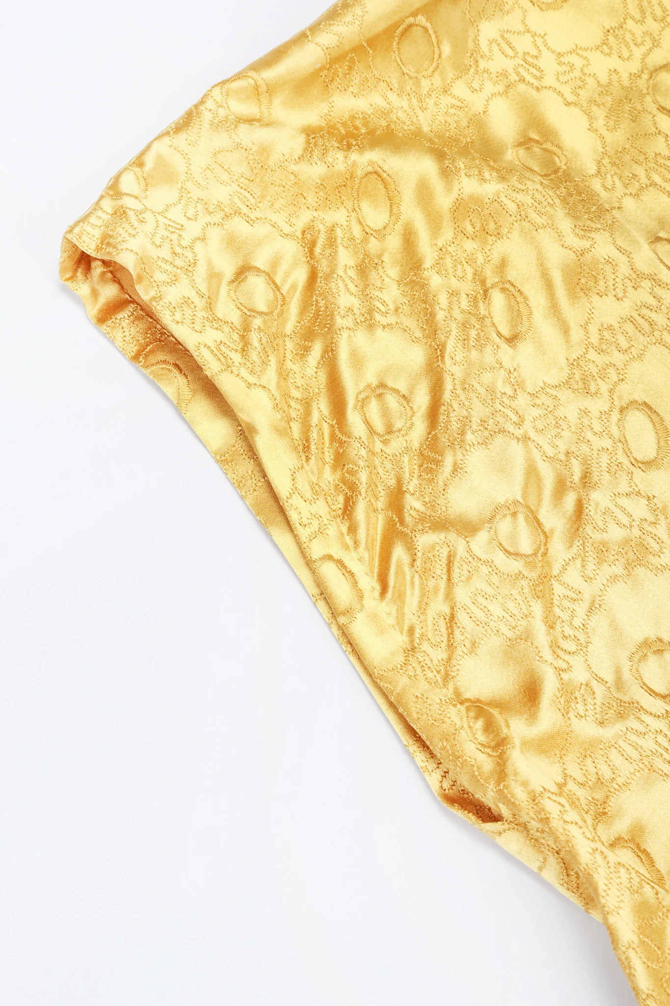 Golden Opium Satin Gown - Image 13