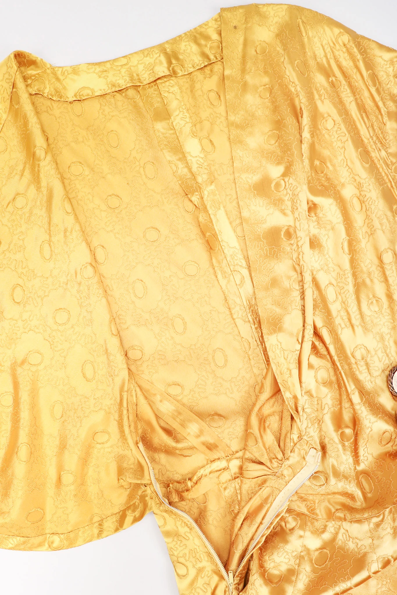 Golden Opium Satin Gown - Image 16