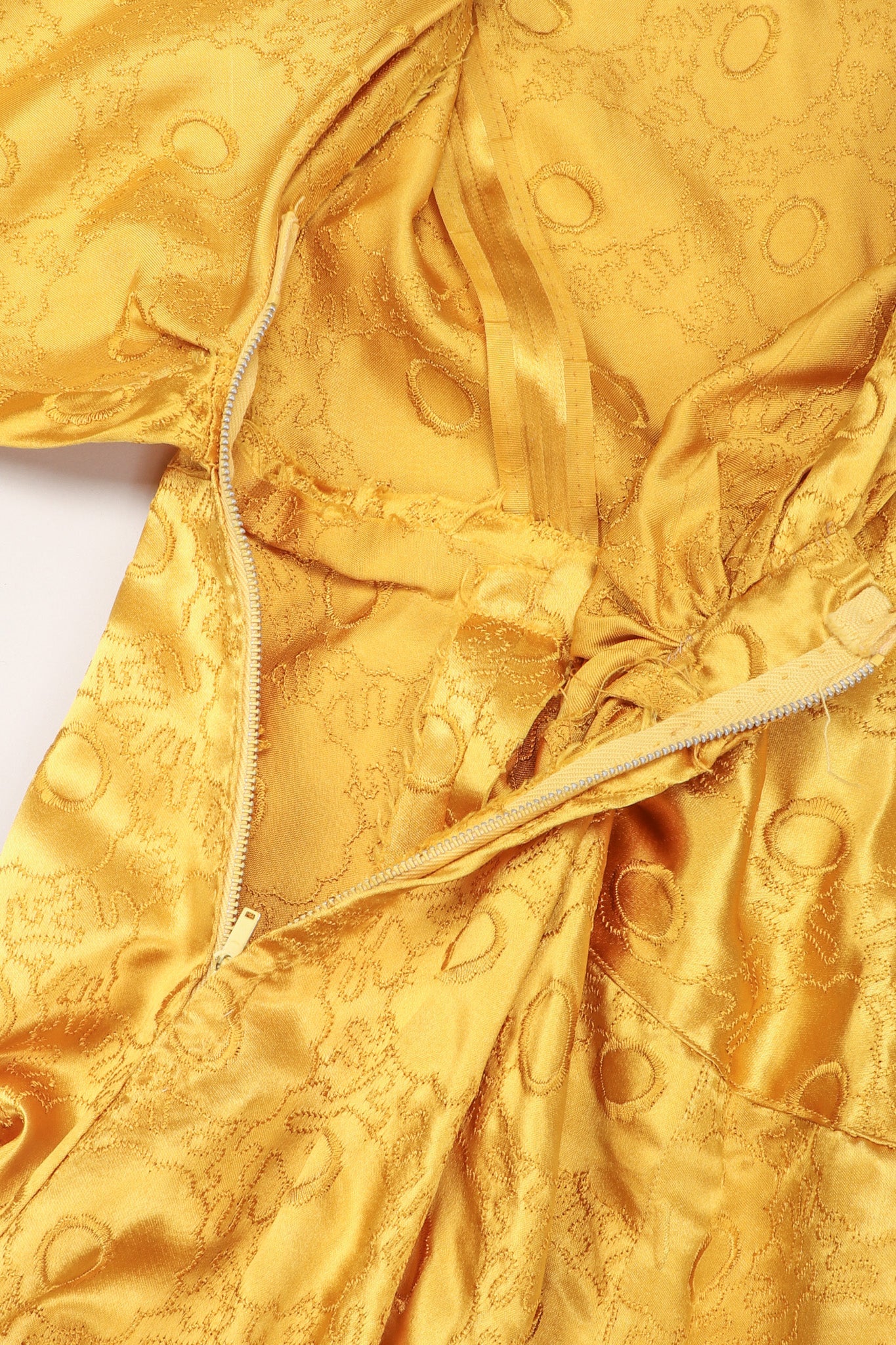 Golden Opium Satin Gown - Image 17