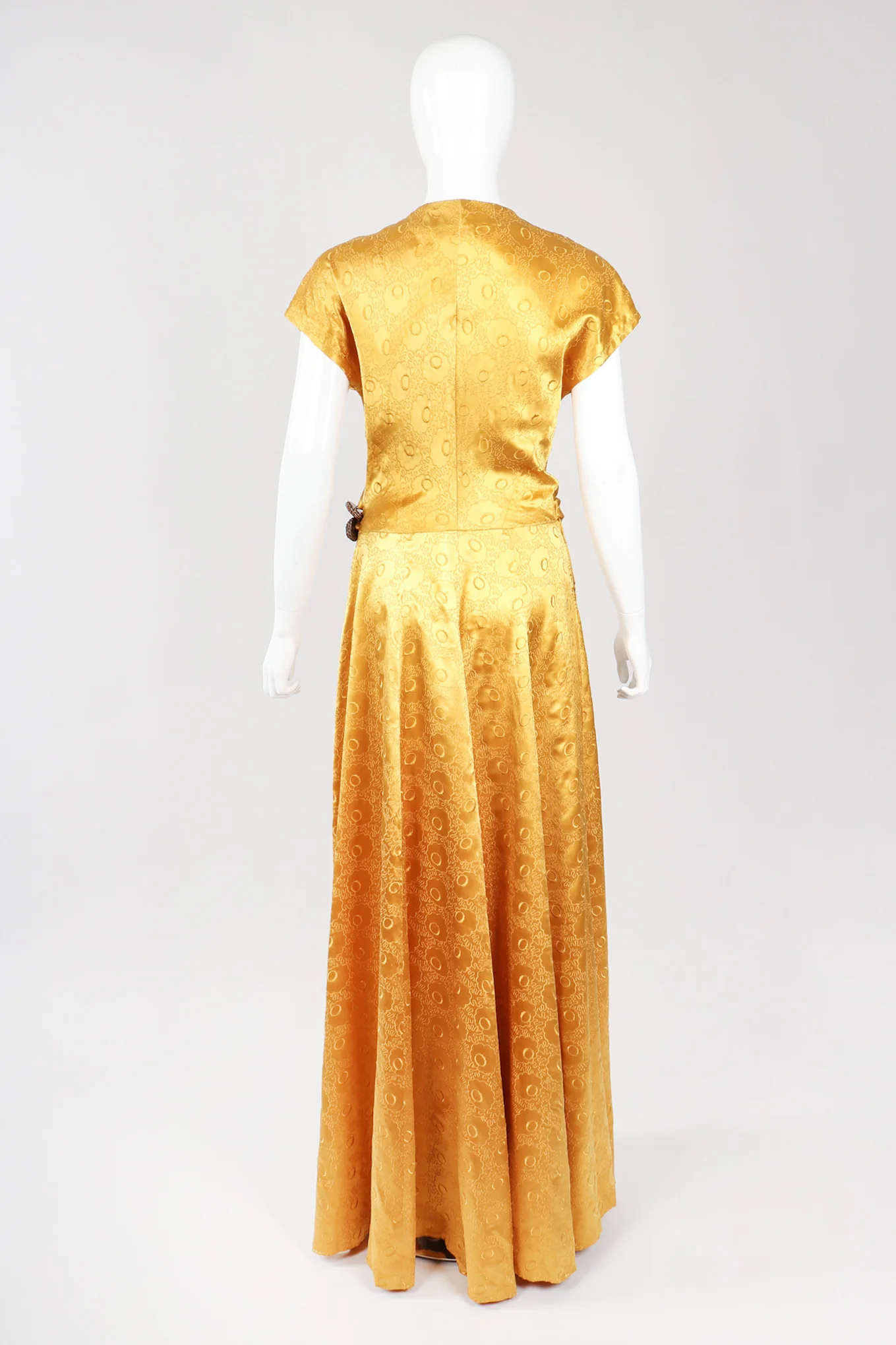 Golden Opium Satin Gown - Image 6