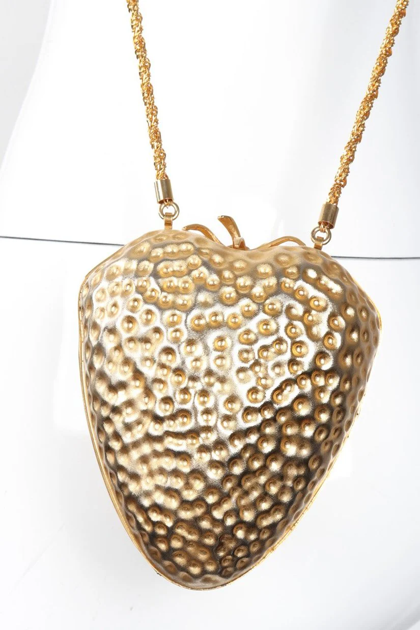 Golden Strawberry Bag