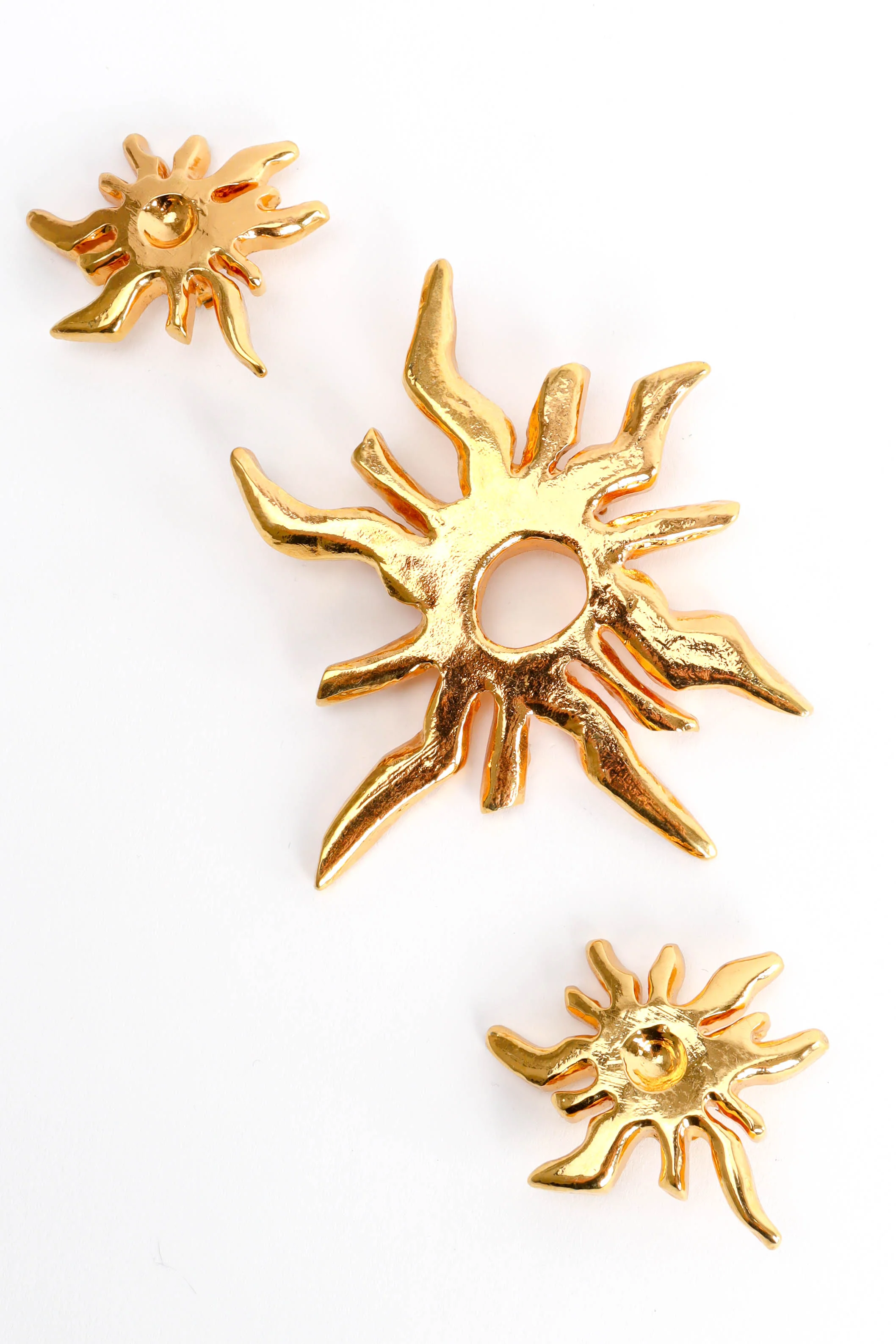 Golden Sun Burst Brooch - Image 3