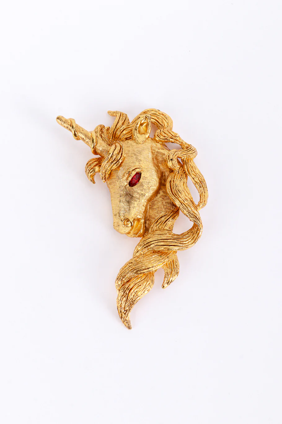 Golden Unicorn Brooch