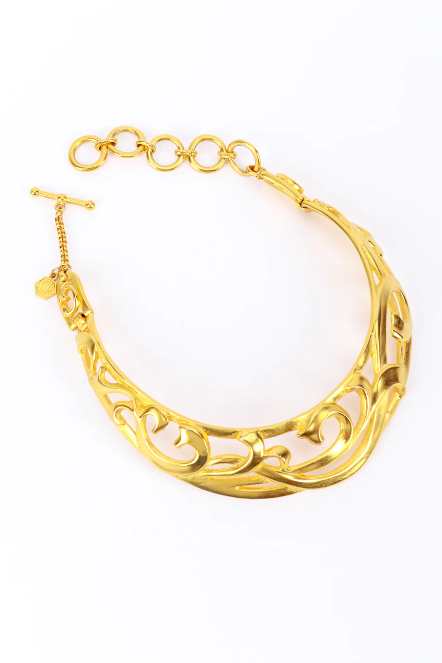 Golden Vines Collar Plate Necklace