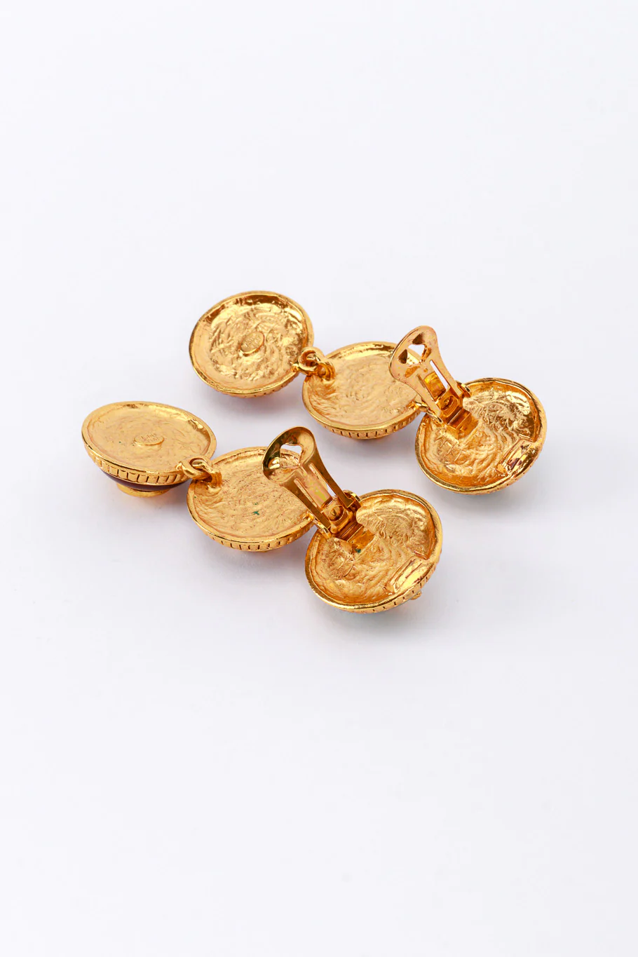 Good Luck Button Drop Earrings - Image 4