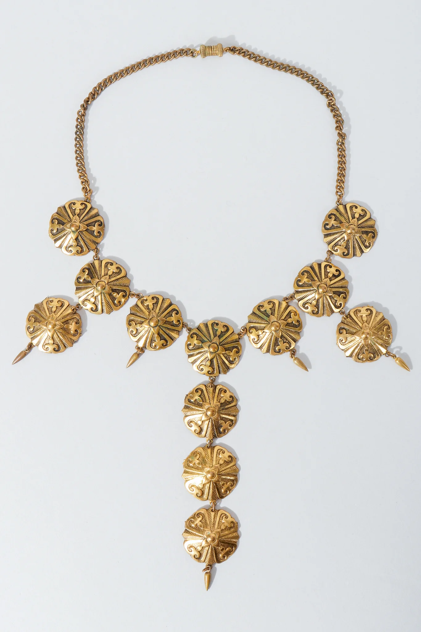 Gothic Disc Bib Necklace - Image 2