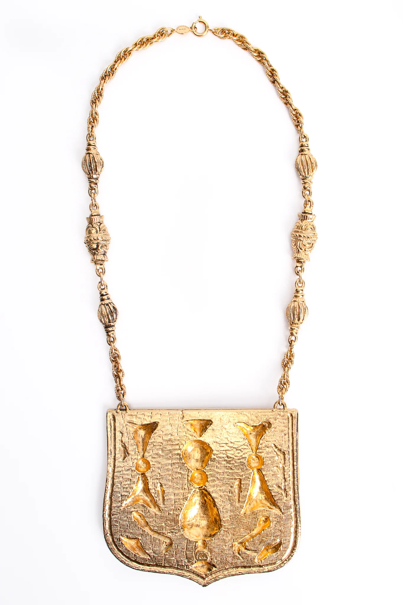 Gothic Relief Plate Necklace - Image 7