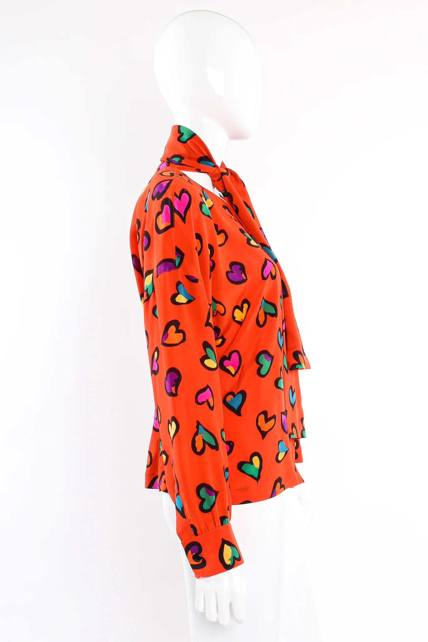 Graffiti Heart Print Blouse - Image 13