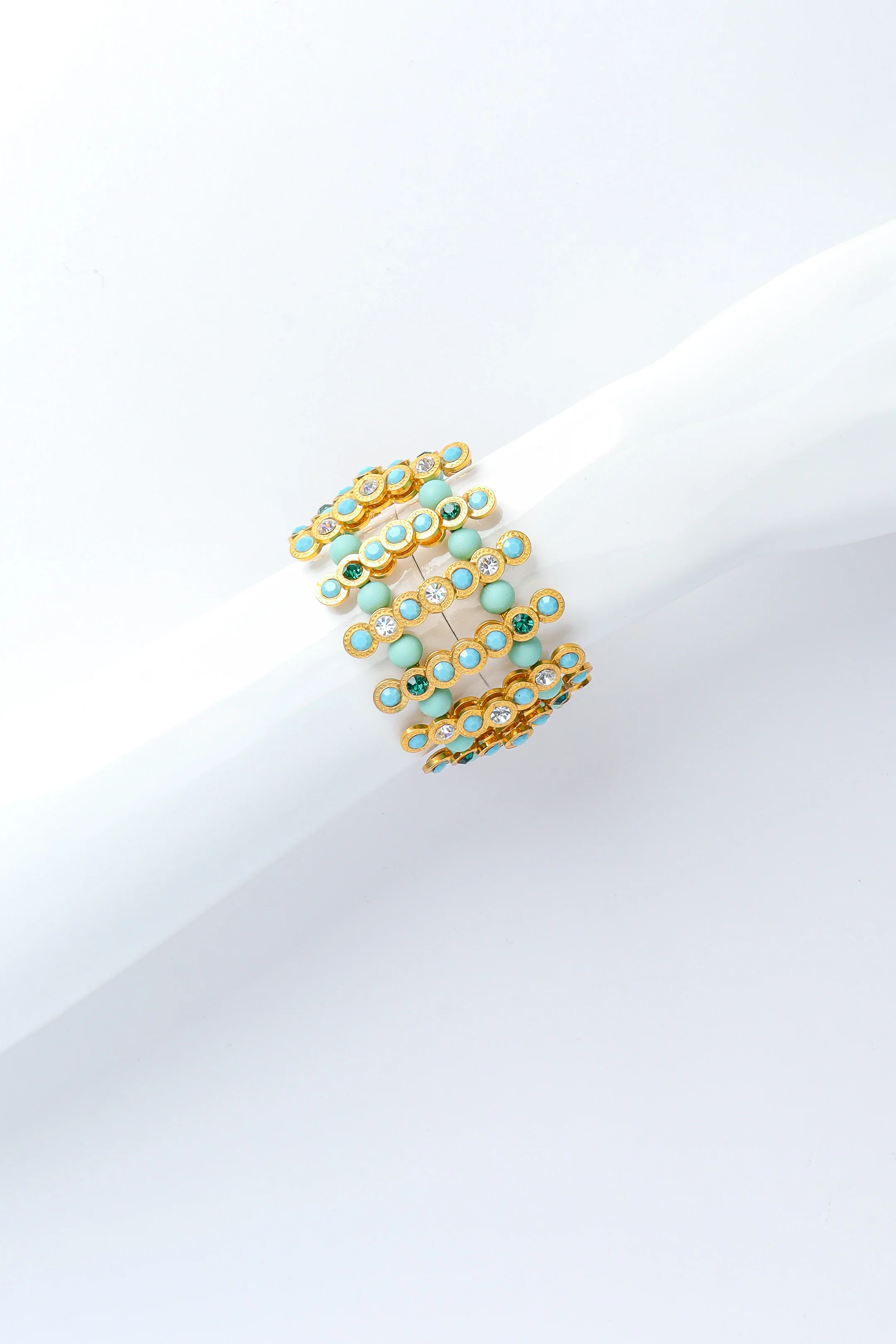 Turquoise Bead Ladder Bracelet - Image 2