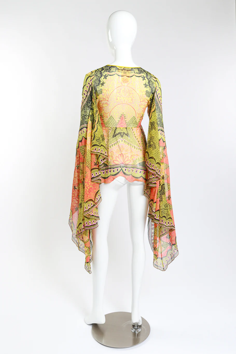 Graphic Bell Sleeve Blouse - Image 2