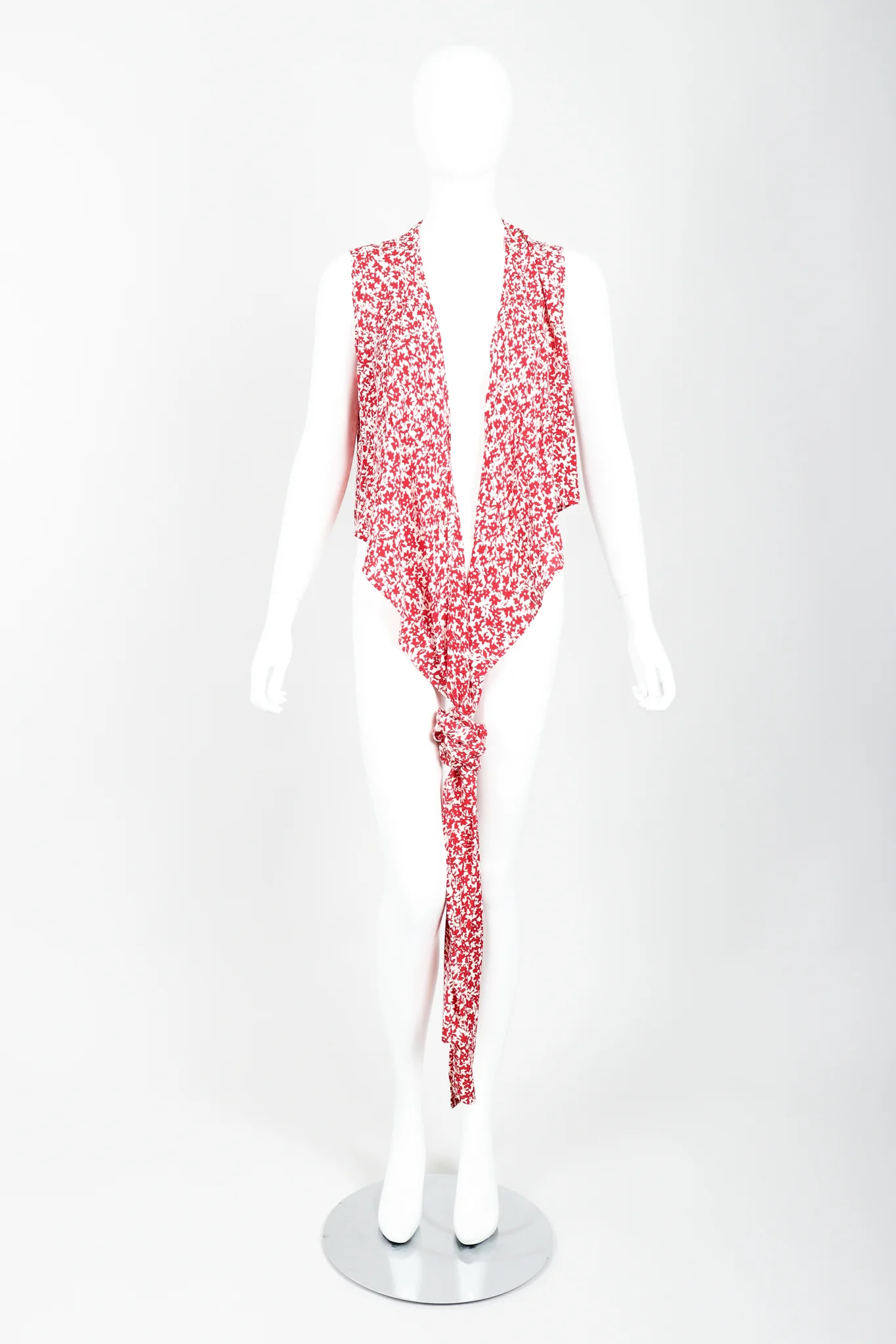 Graphic Floral Print Wrap Top - Image 5