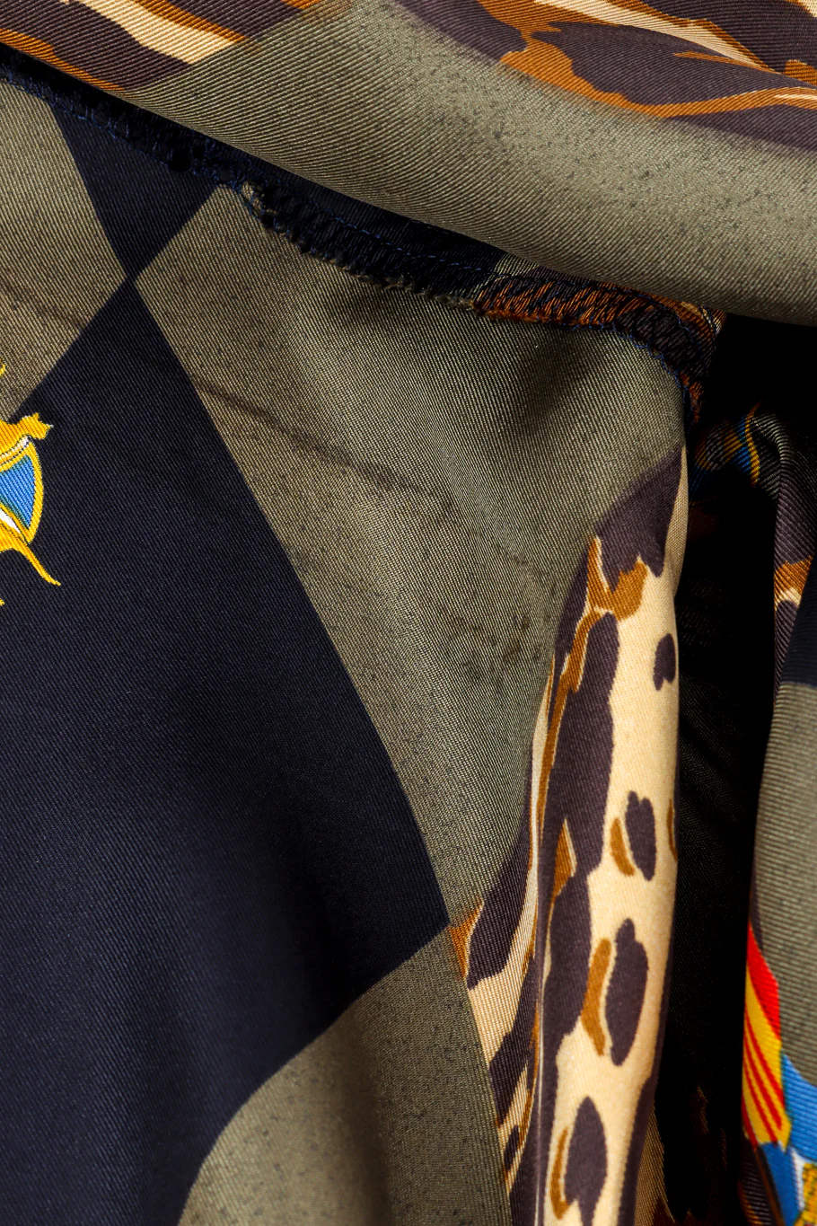 Graphic Harlequin Silk Blouse - Image 10
