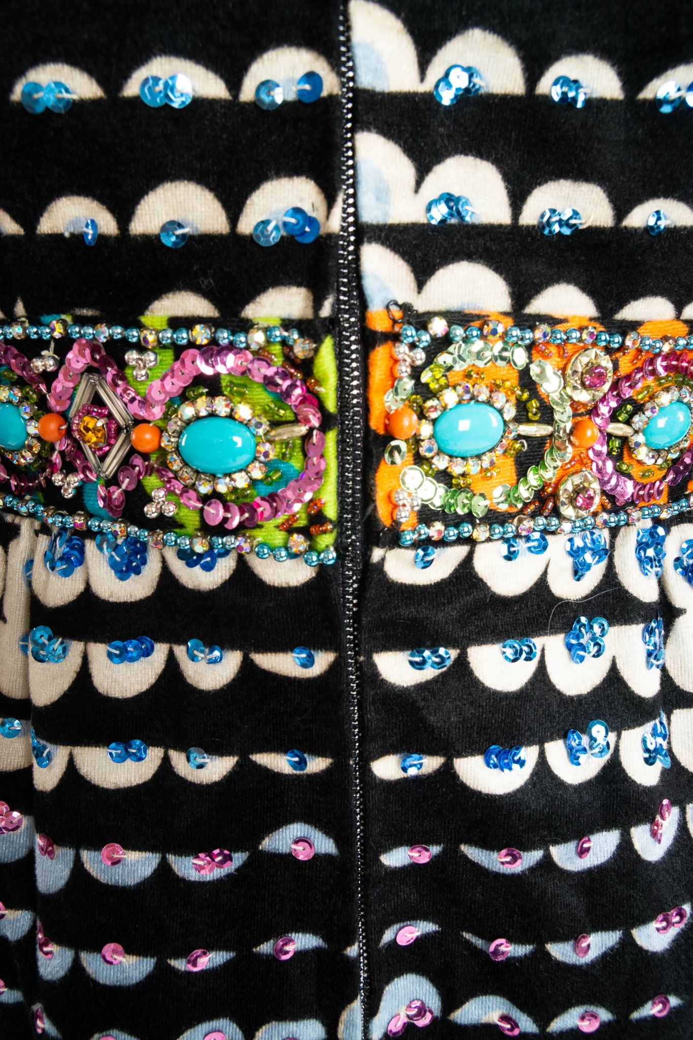 Graphic Rainbow Sequin Dress - Image 16