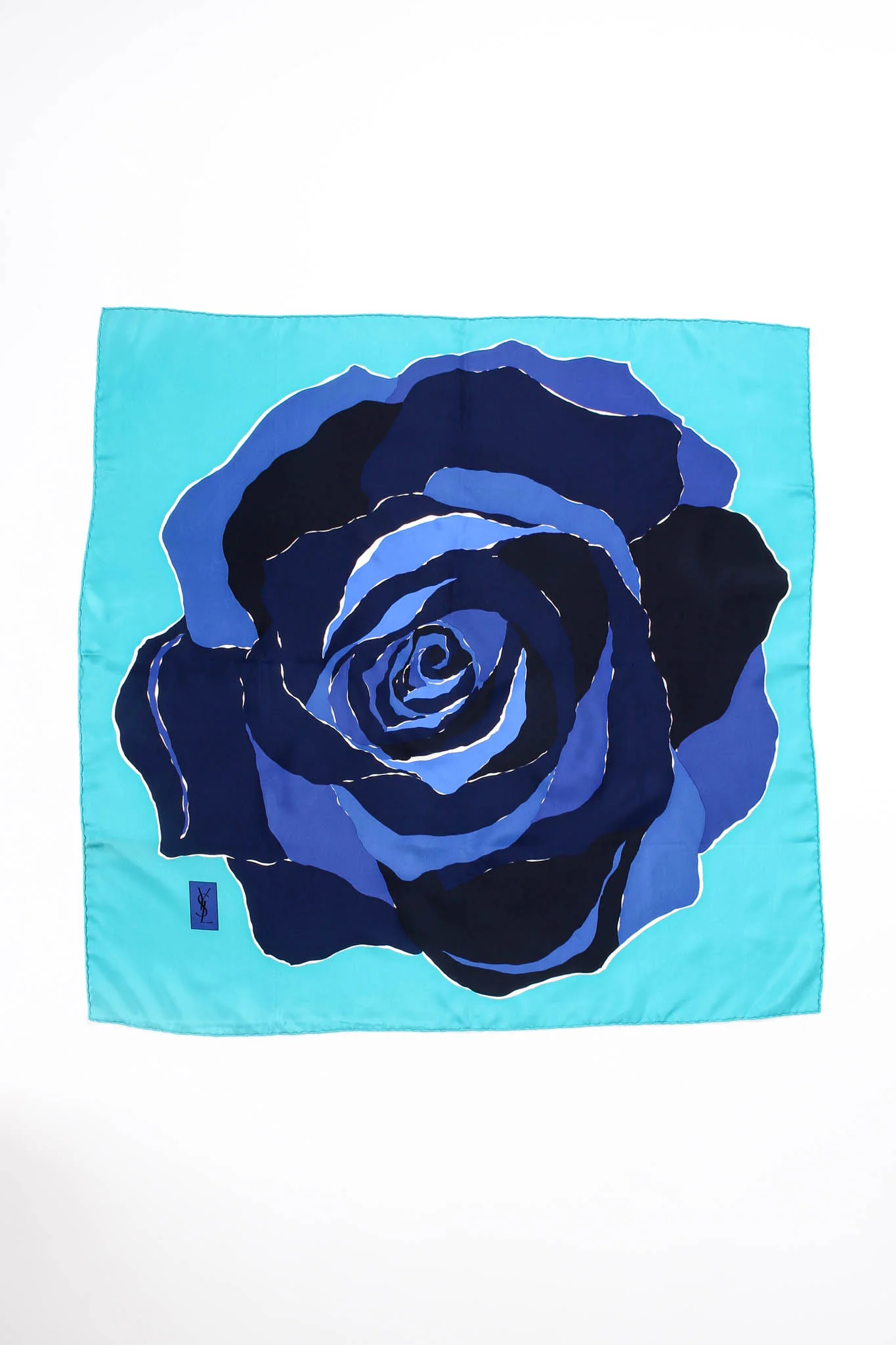 Graphic Rose Print Scarf - Image 2