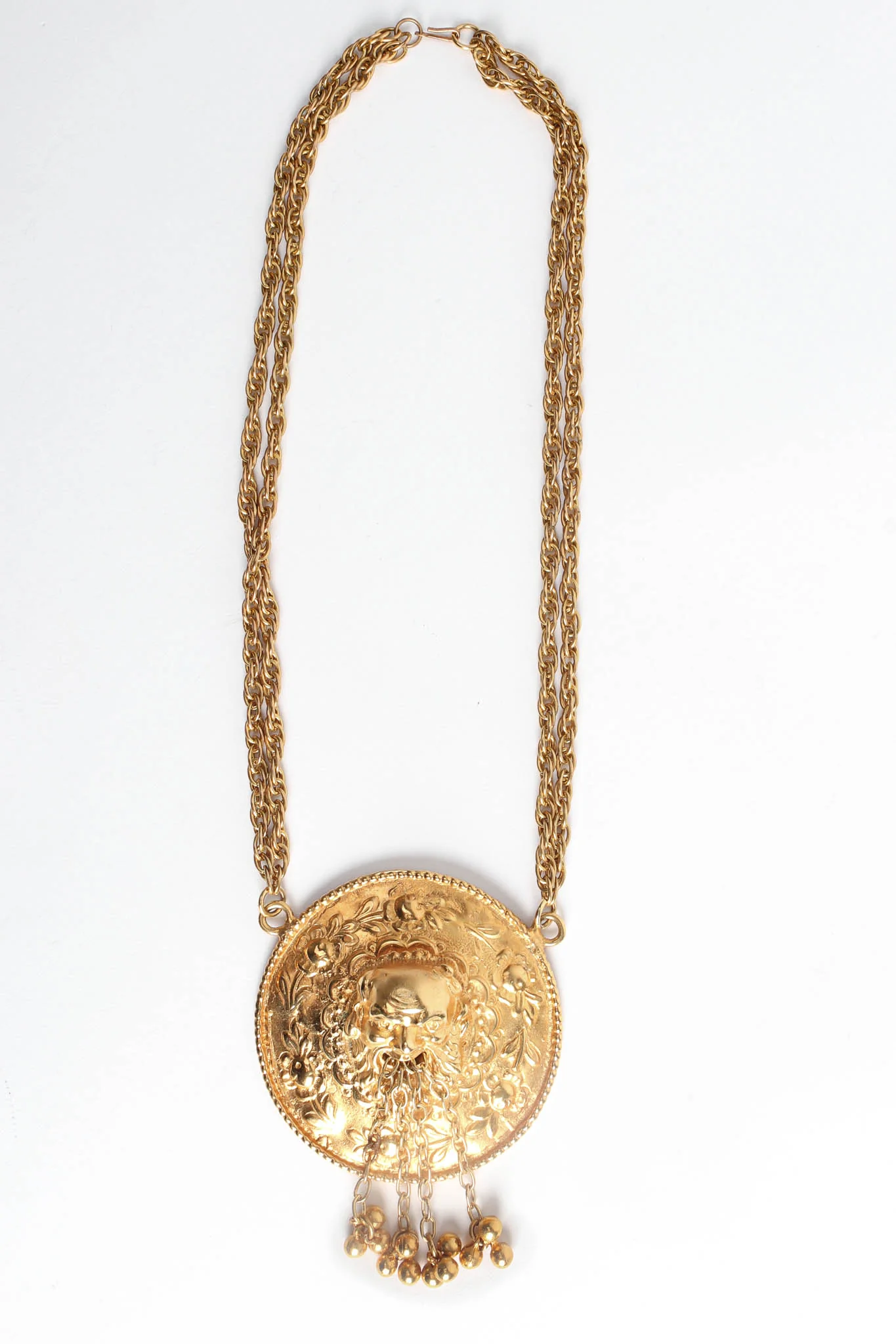 Grecian God Medallion Pendant Necklace - Image 3