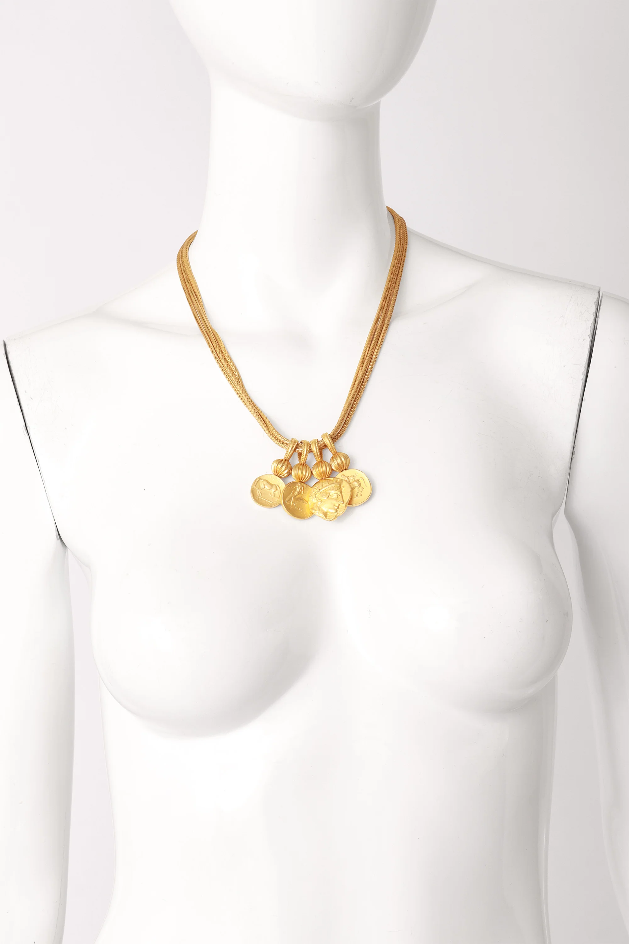Greek Coin Charm Necklace - Image 2