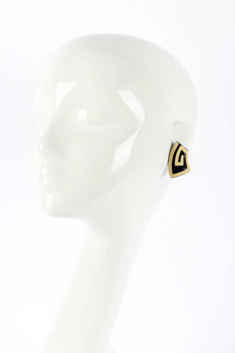 Greek Key Collar Necklace & Earrings Set - Image 7