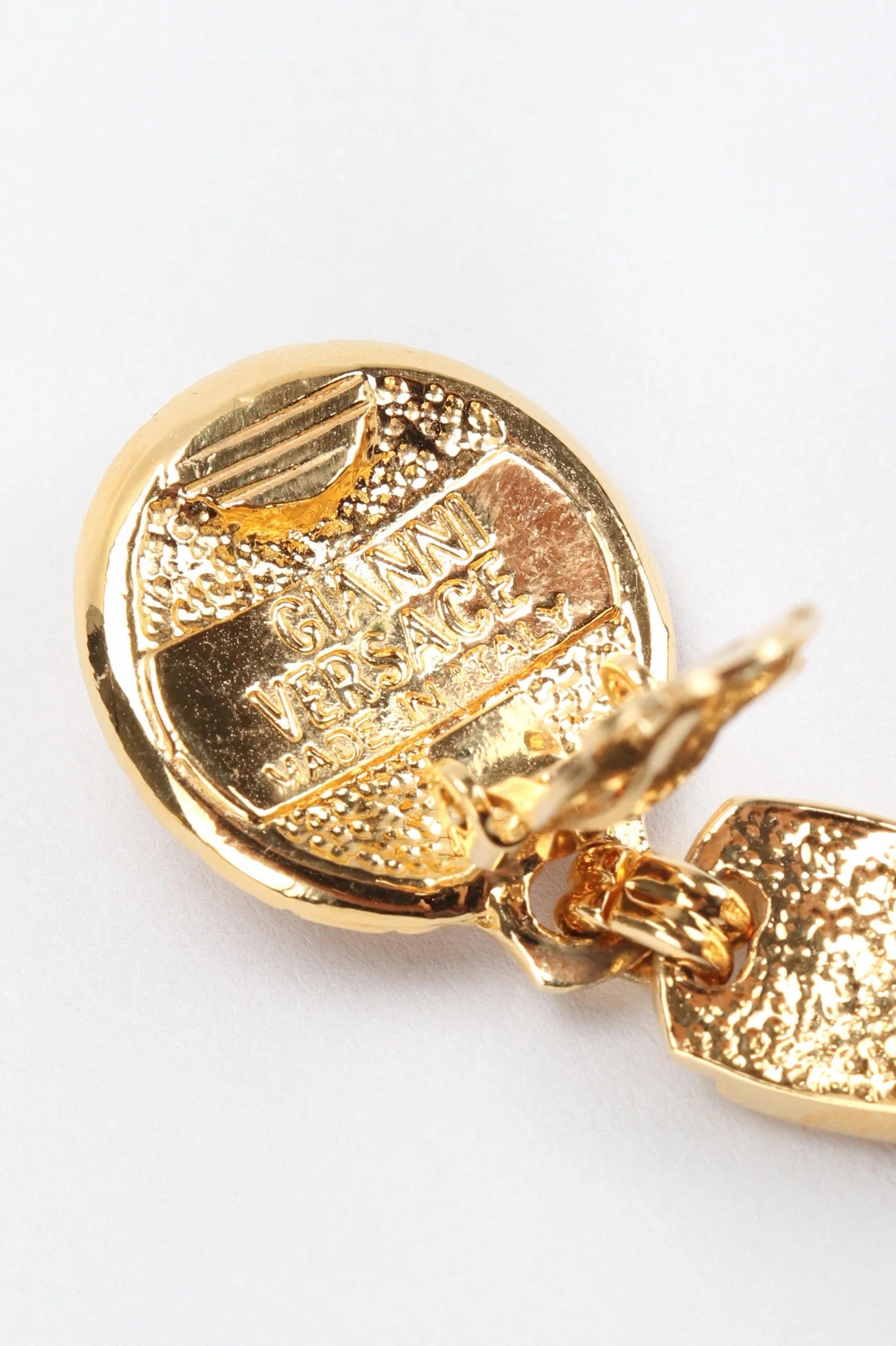 Greek Key Medusa Drop Earrings - Image 11