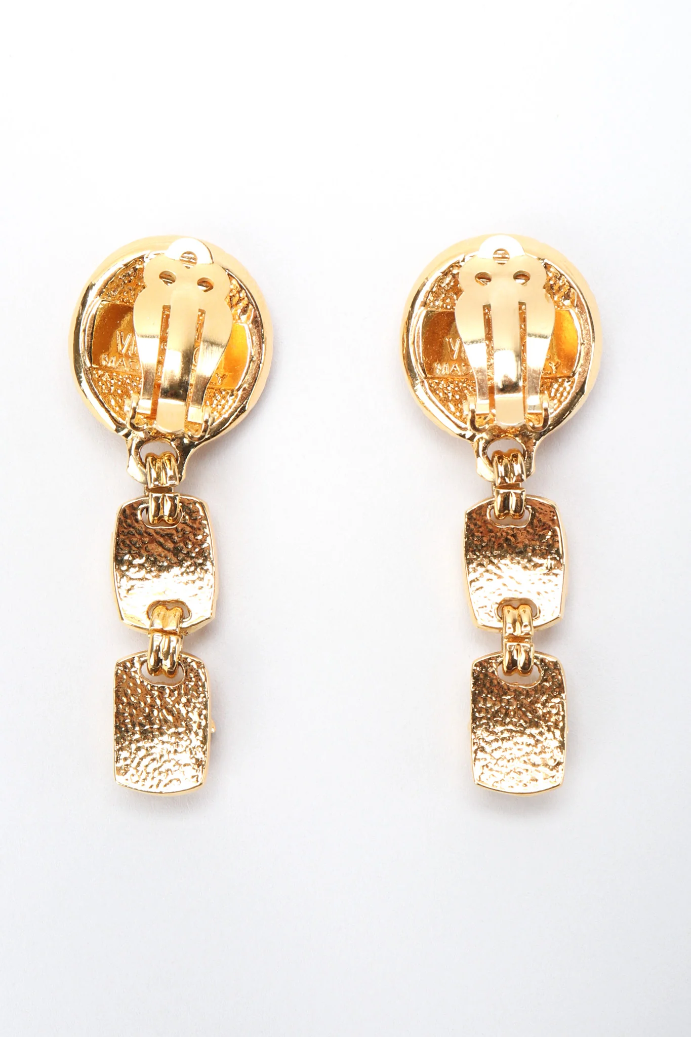 Greek Key Medusa Drop Earrings - Image 9